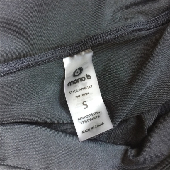 🌸New🌸 SMALL Mono b Black Ankle Leggings - Picture 4 of 6